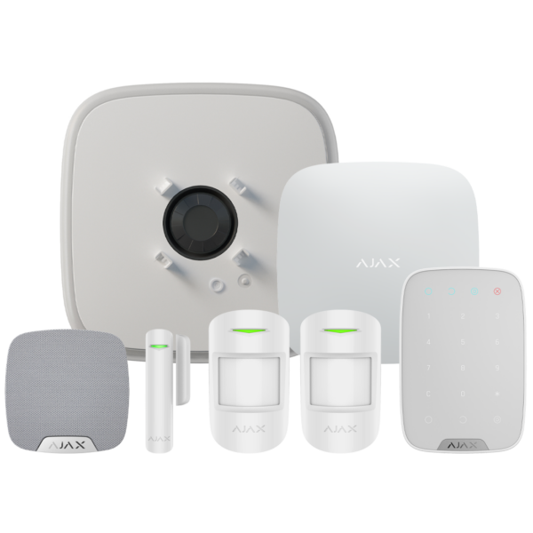 Ajax DoubleDeck Hub2 Wireless (Standard PIR) Starter Kit 4 - White 35657