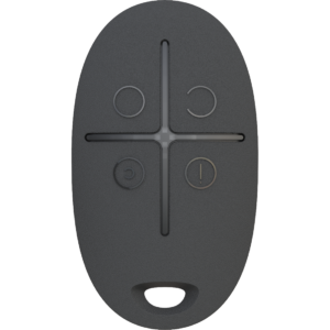 Ajax SpaceControl Key Fob - Pocket Keyfob with Panic Button - Black