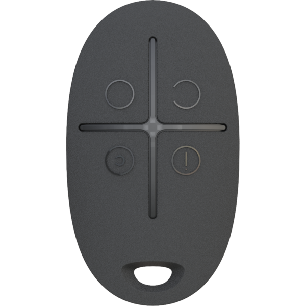 Ajax SpaceControl Key Fob - Pocket Keyfob with Panic Button - Black